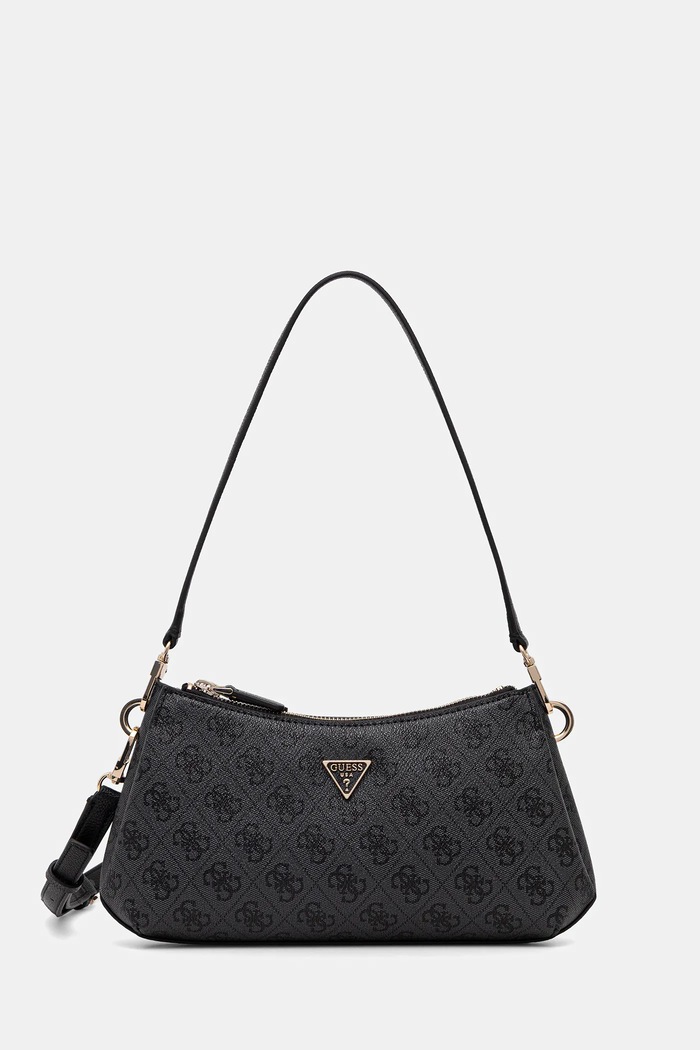 Τσάντα Guess NOELLE απομίμηση λείου δέρματος γκρί HWBG96.72730