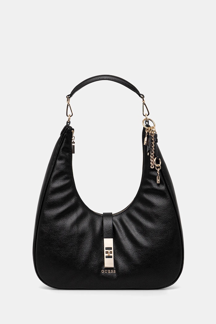 Τσάντα Guess BROOKE απομίμηση λείου δέρματος μαύρο HWBG98.97020