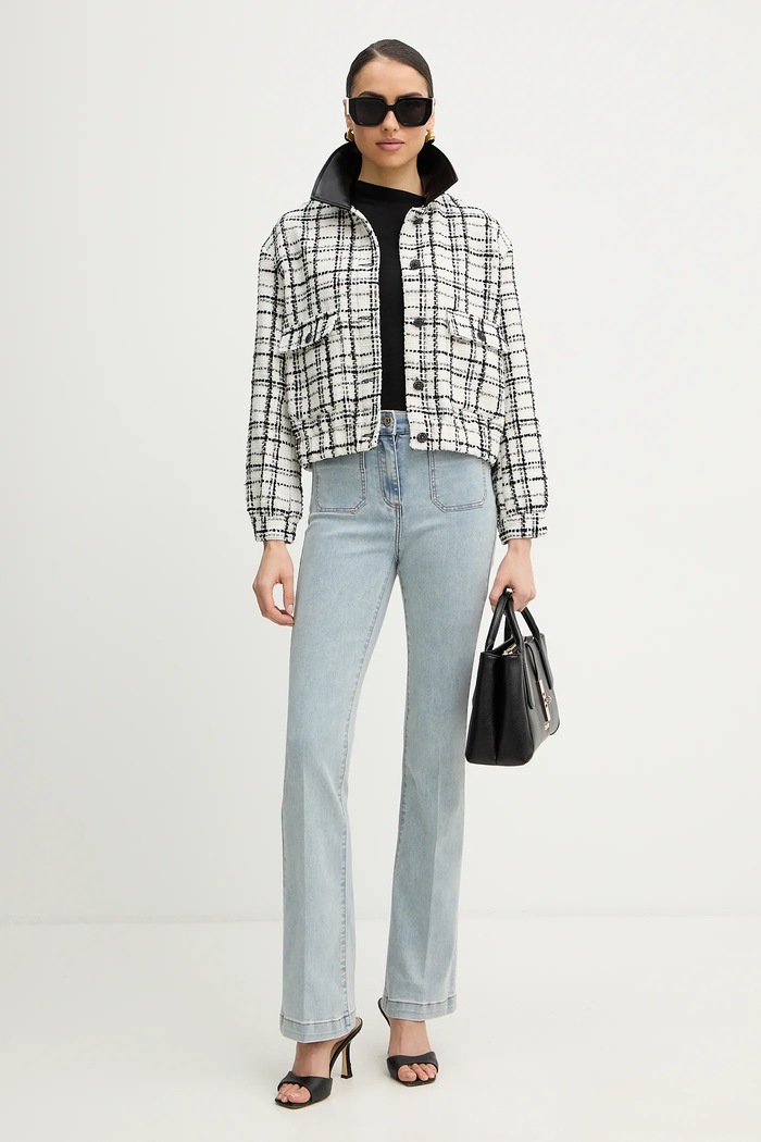 Τσάντα Guess BROOKE απομίμηση λείου δέρματος μαύρο HWBG98.97060