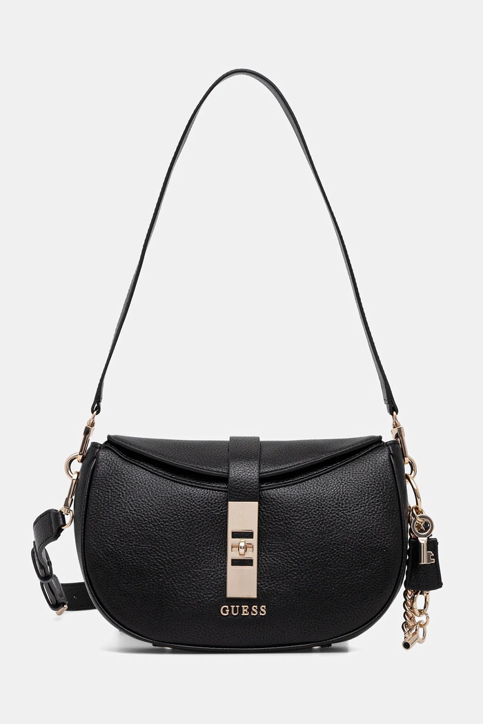 Guess torebka BROOKE nie mieści A4 czarny HWBG98.97180