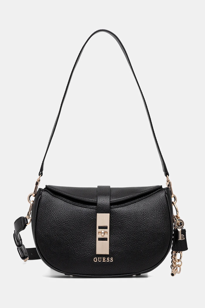 Guess torebka BROOKE nie mieści A4 czarny HWBG98.97180