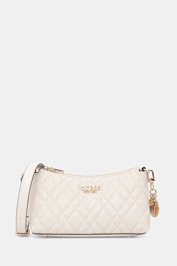 Τσάντα Guess ISEMAY στάμπα μπεζ HWGG96.28180