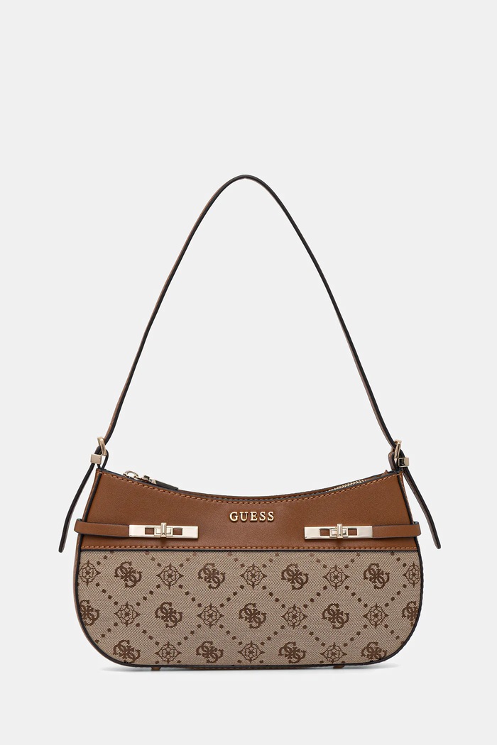 Τσάντα Guess MELINDA υφασμάτινο μπεζ HWJP99.02170