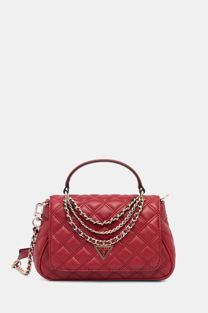 Guess geantă crossbody pentru femei cu imitație de piele GIULLY rosu HWQG96.73190