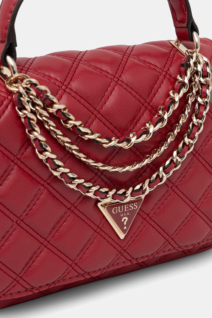Guess geantă crossbody pentru femei cu imitație de piele GIULLY rosu HWQG96.73190