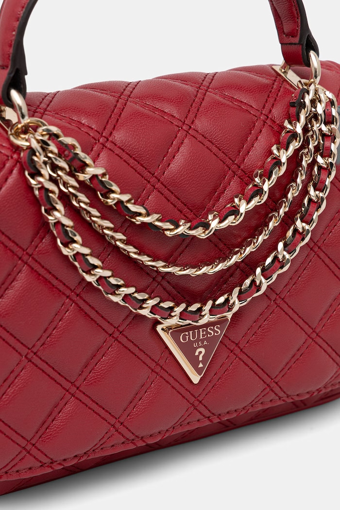 Guess geantă crossbody pentru femei cu imitație de piele GIULLY rosu HWQG96.73190