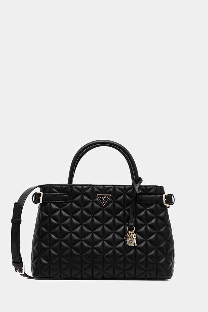 Kabelka Guess PAISLEIGH nášivka čierna HWQG98.83060