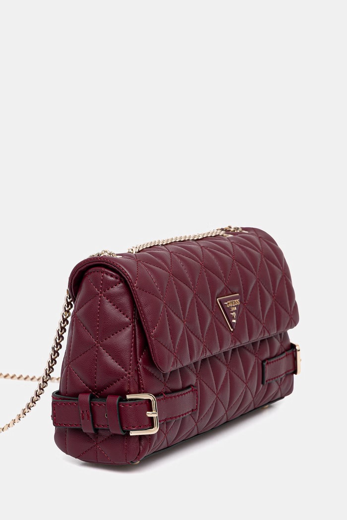 Kabelka Guess PAISLEIGH HWQG98.83210 burgundské SS26