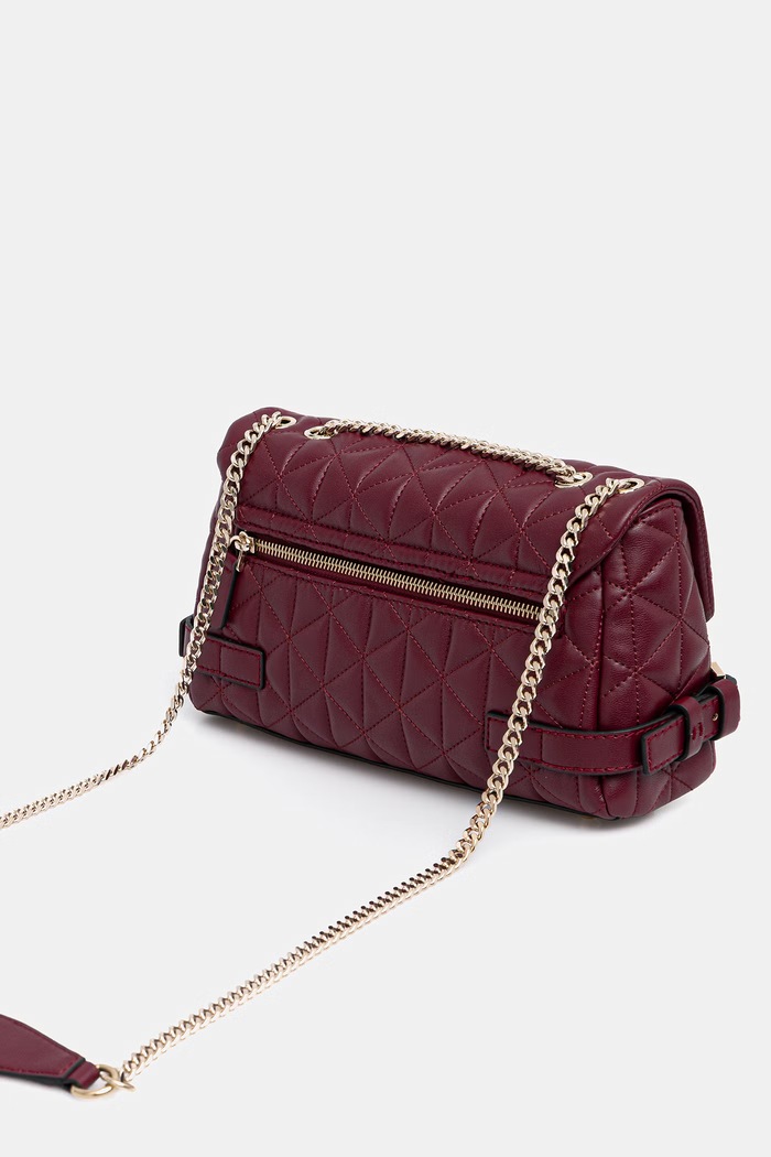 Doplnky Kabelka Guess PAISLEIGH HWQG98.83210 burgundské