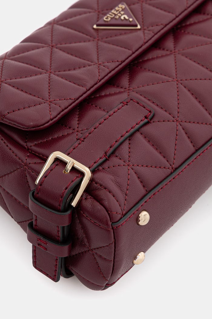 Kabelka Guess PAISLEIGH burgundské HWQG98.83210