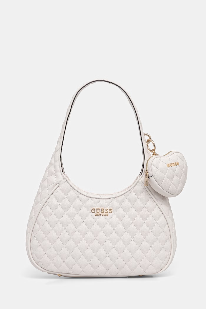 Guess poșetă ATABEY uni alb HWQG98.94010