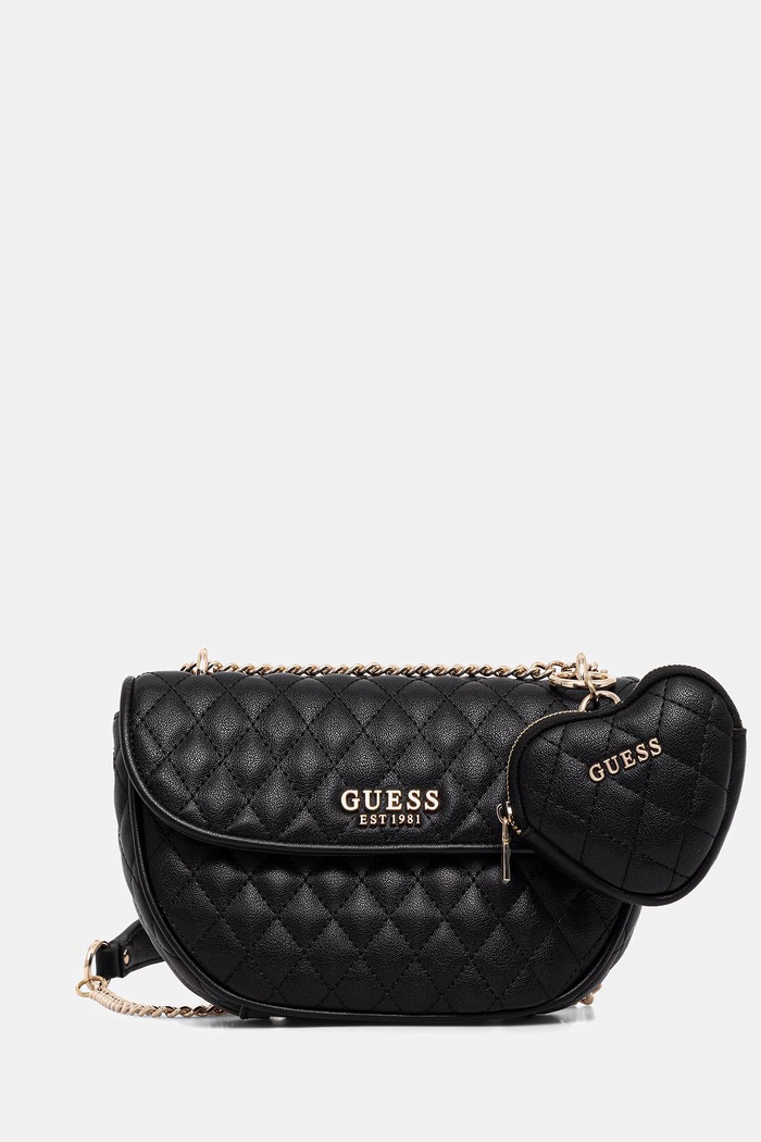 Kabelka Guess ATABEY nášivka čierna HWQG98.94210