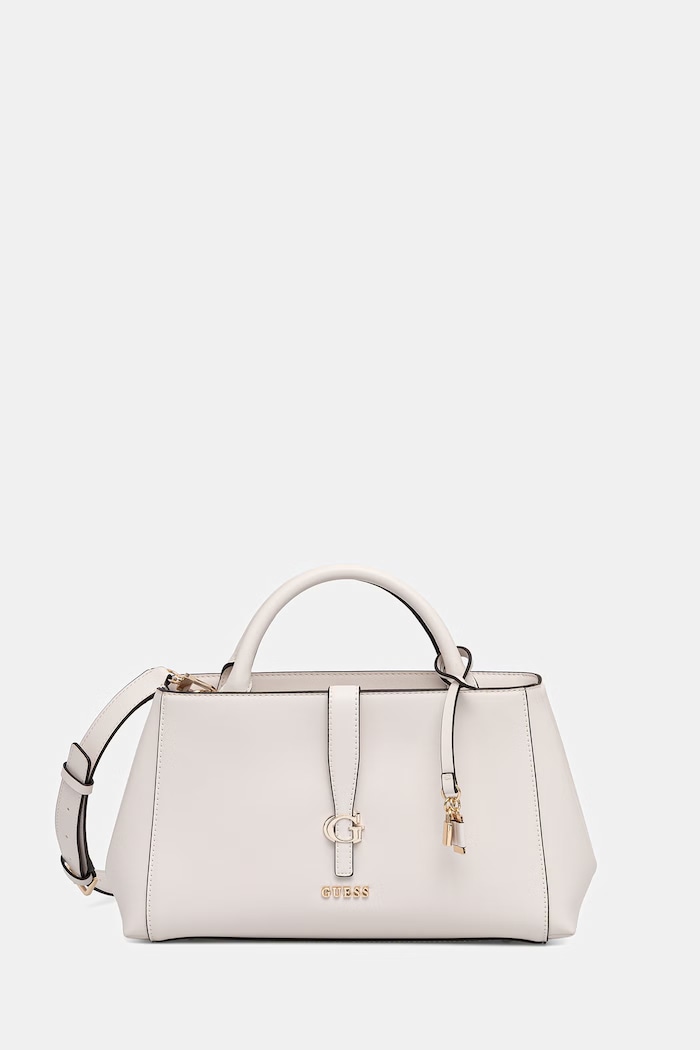 Τσάντα Guess CARRIE απομίμηση λείου δέρματος λευκό HWVG98.96060