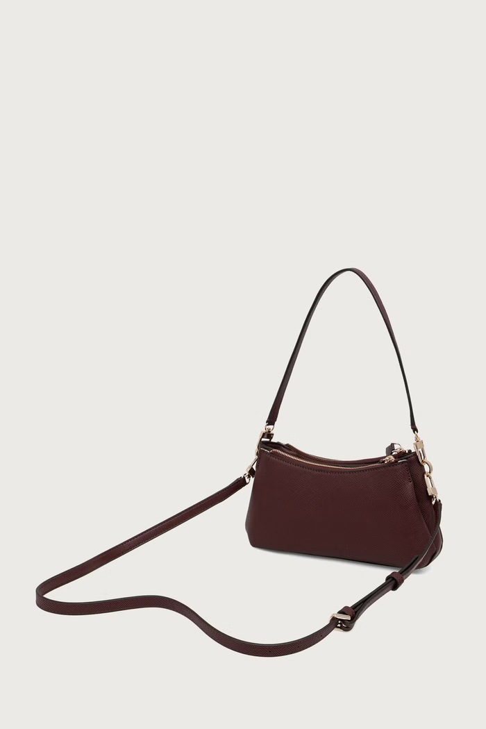 Doplňky Guess Crossbody kabelka dámská z imitace kůže NOELLE HWZG96.72730 burgundské