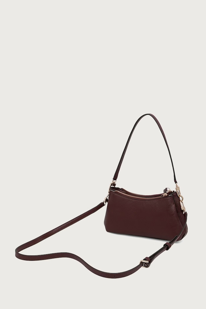 Doplňky Guess Crossbody kabelka dámská z imitace kůže NOELLE HWZG96.72730 burgundské