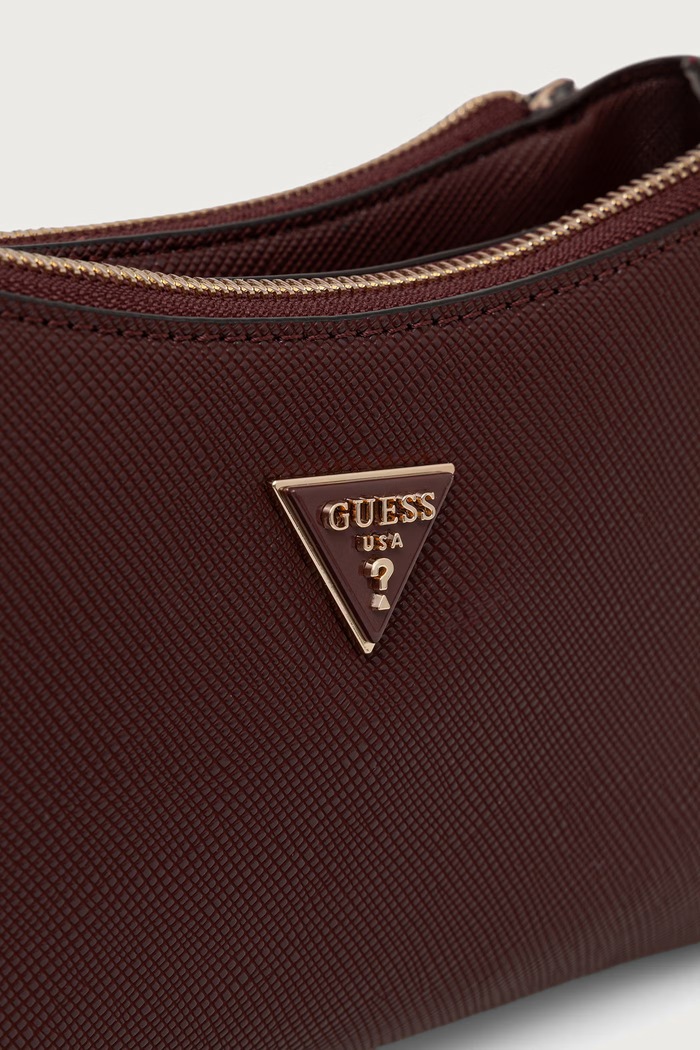 Crossbody kabelka dámská z imitace kůže NOELLE Guess HWZG96.72730 burgundské