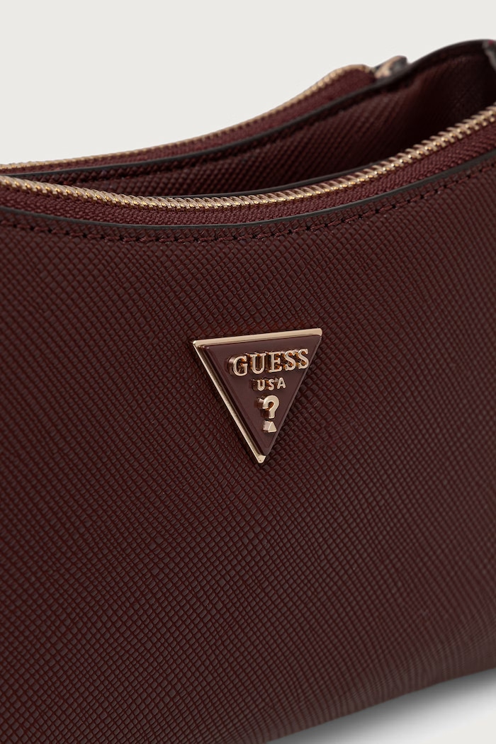 Crossbody kabelka dámská z imitace kůže NOELLE Guess HWZG96.72730 burgundské