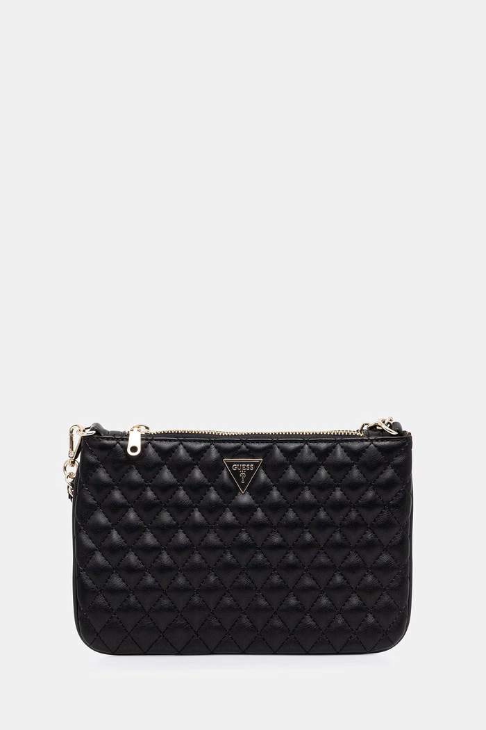 Τσάντα Guess λεπτό μοτίβο μαύρο PW7556.P6174