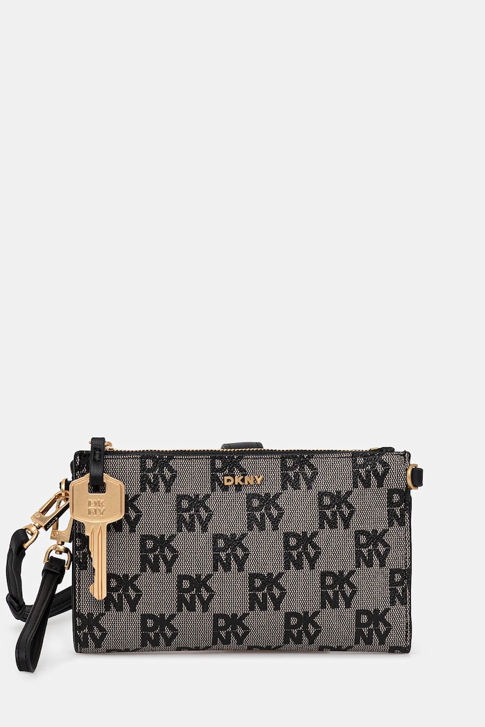 Dkny pénztárca apró mintás fekete R5456N80