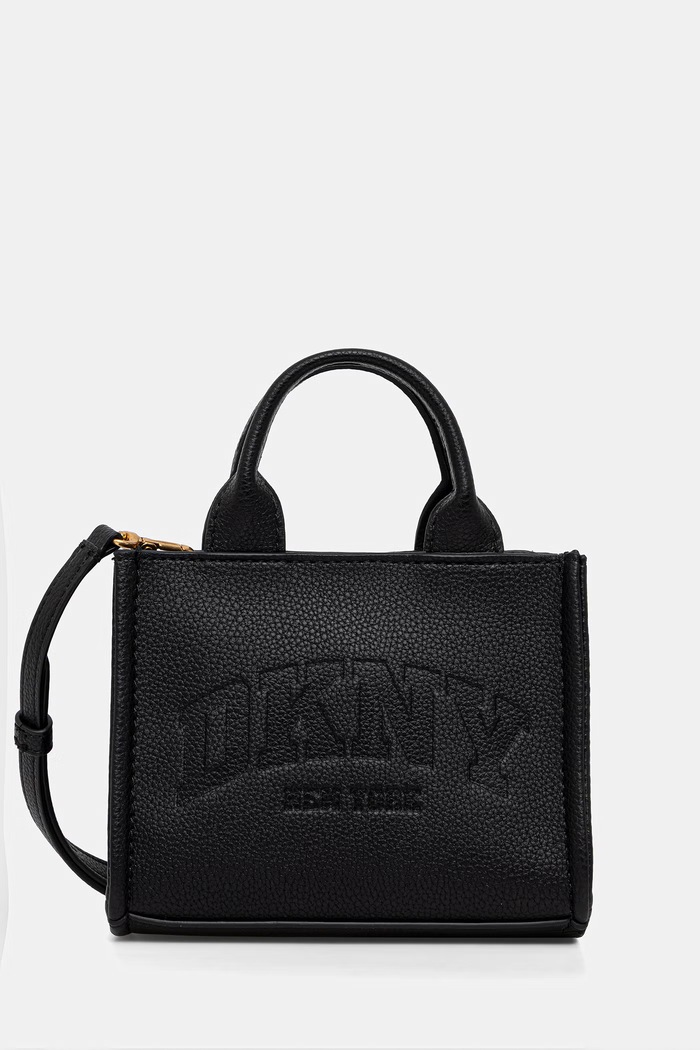 DKNY torebka damska z imitacji skóry nie mieści A4 czarny R53AAM56