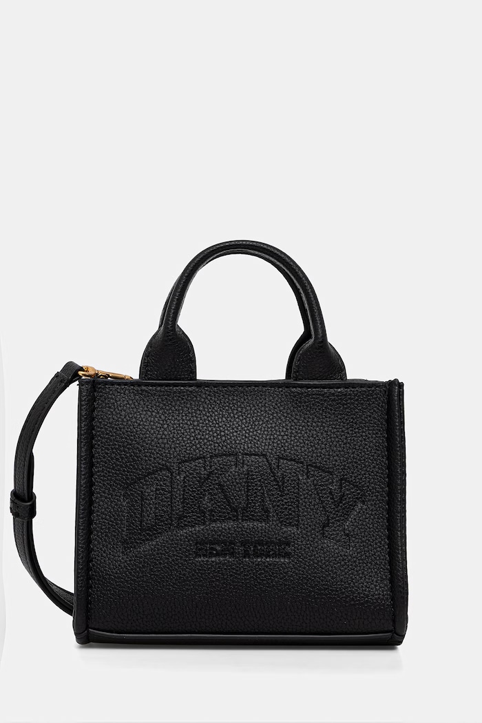 DKNY torebka damska z imitacji skóry nie mieści A4 czarny R53AAM56