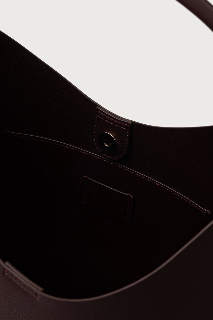 Torebka shopper damska z imitacji skóry DKNY R54CAO07 bordowy