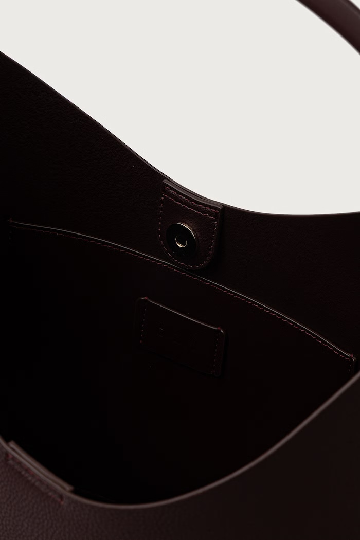 Torebka shopper damska z imitacji skóry DKNY R54CAO07 bordowy
