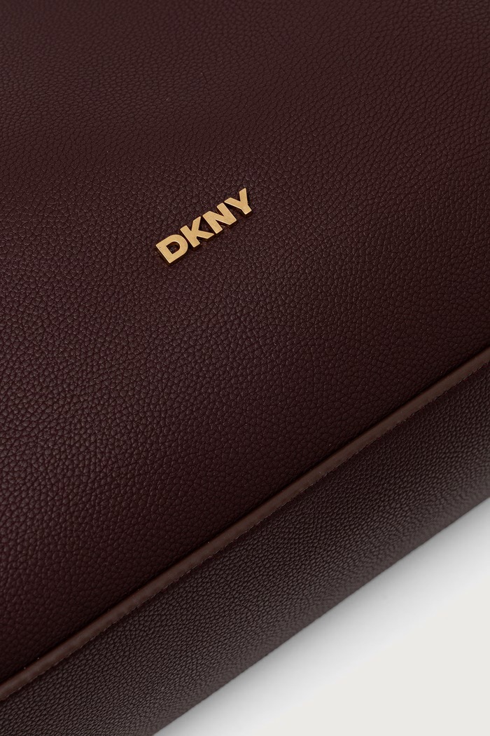 Torebka shopper damska z imitacji skóry DKNY bordowy R54CAO07