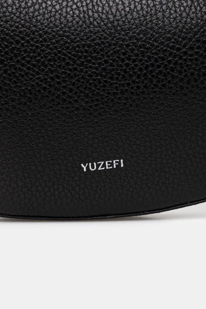 Doplnky Kožená kabelka Yuzefi FORTUNE COOKIE YUZCO.HB.FC.L034 čierna