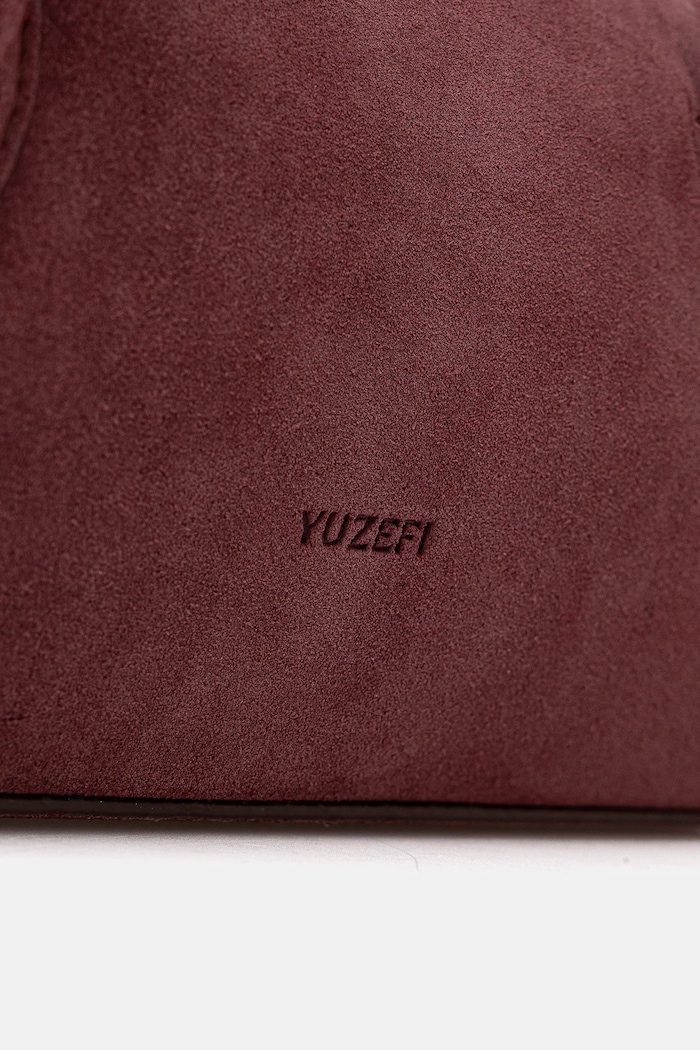Yuzefi velúr táska OYSTER burgundia YUZRS26.HB.OSM.S024