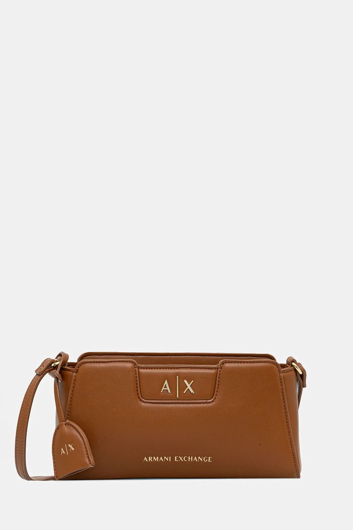 Kabelka Armani Exchange nášivka hnědá XW002162.AF19892