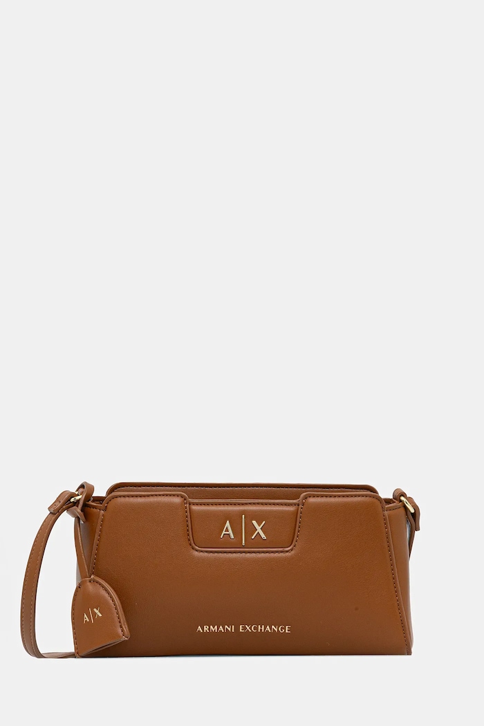 Kabelka Armani Exchange nášivka hnědá XW002162.AF19892