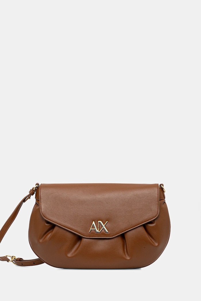 Kabelka Armani Exchange jednofarebný hnedá XW002163.AF19894
