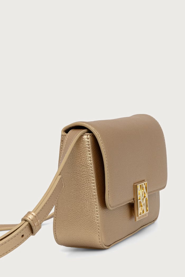 Armani Exchange Borsa a tracollo da donna in similpelle XW002171.AF19895 oro SS26