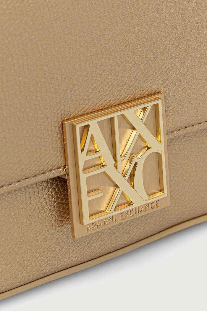 Borsa a tracollo da donna in similpelle Armani Exchange XW002171.AF19895 oro