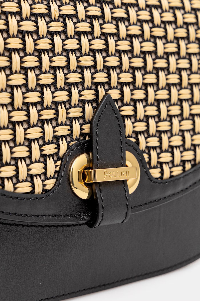 Pollini torebka skórzana czarny PC4435PP1OQG1