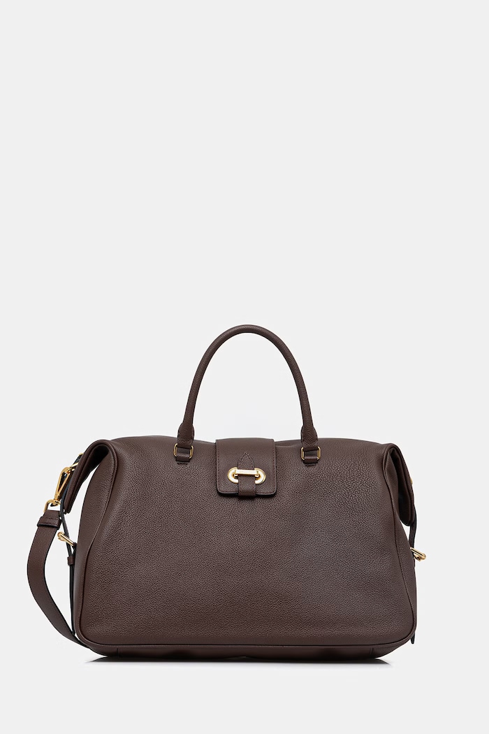 Pollini geantă de piele uni maro PC4432PP1OQC0