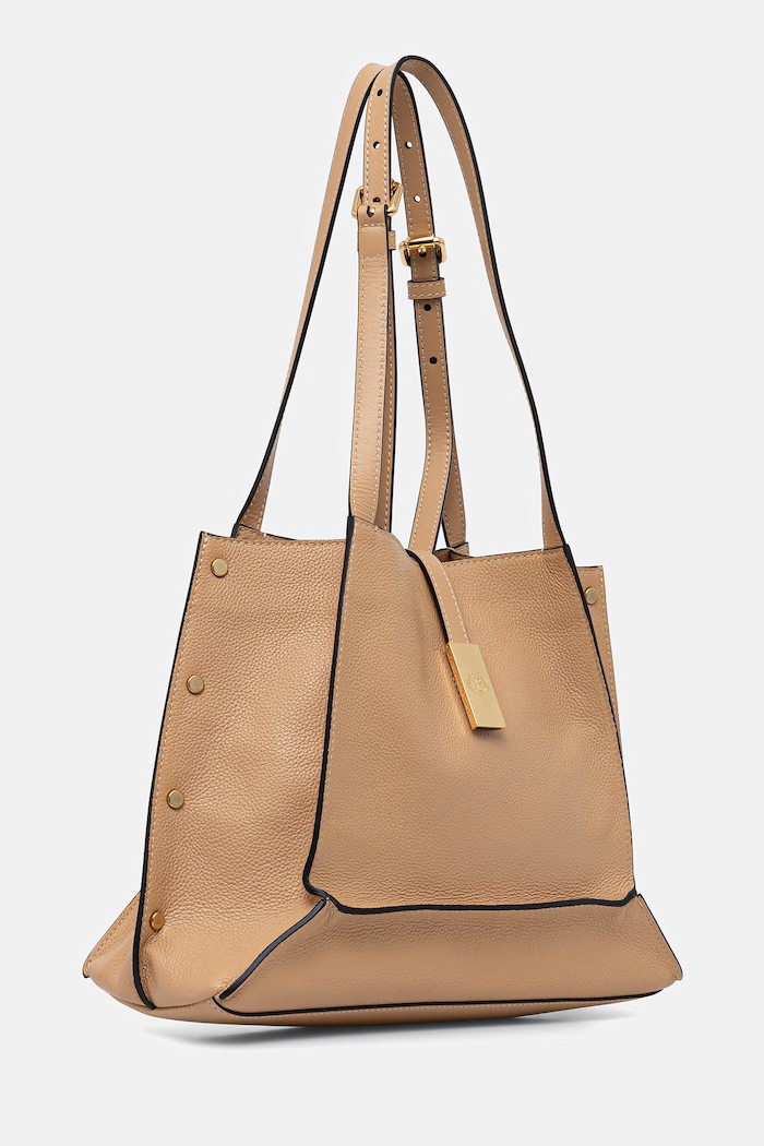 Pollini geantă de piele PC4416PP1OQC1 bej SS26