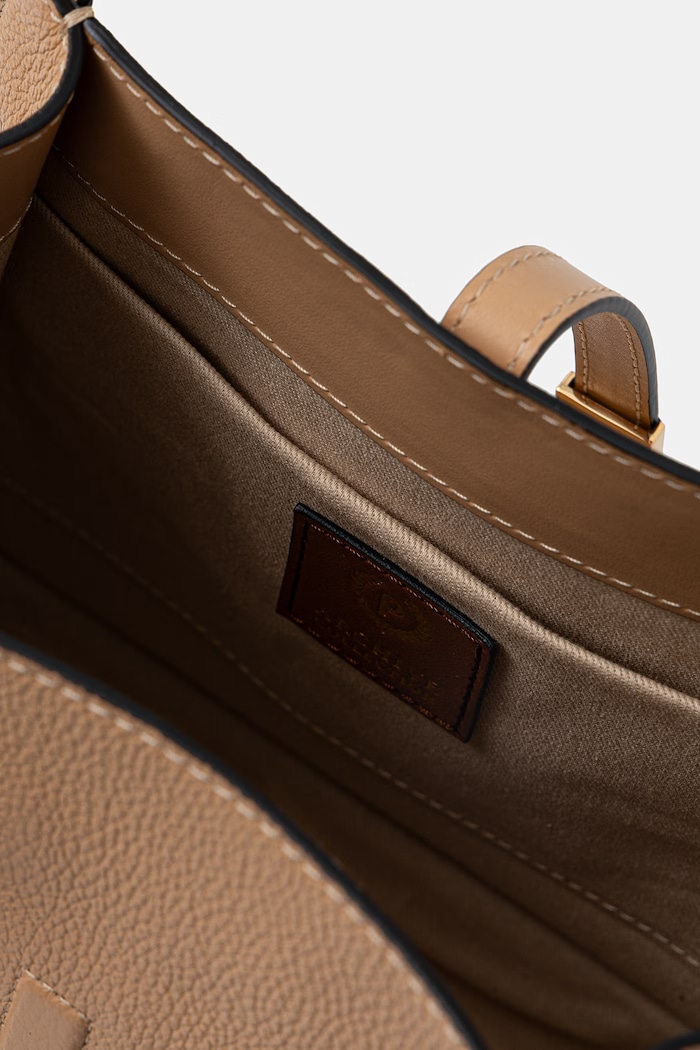 Pollini geantă de piele bej PC4416PP1OQC1