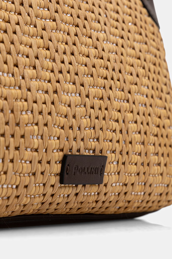 Pollini crossbody kabelka dámská z pletenky béžová PC4452PP0OQM1
