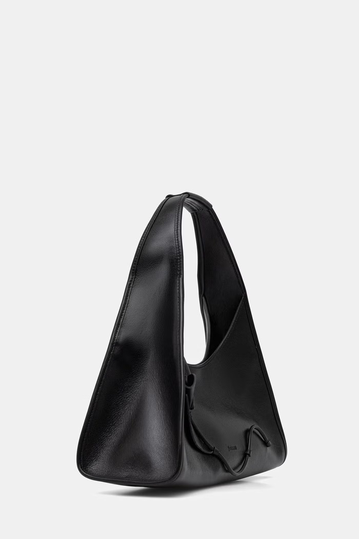 Pollini geantă hobo pentru femei, din piele PC4458PP0OQA1 negru SS26