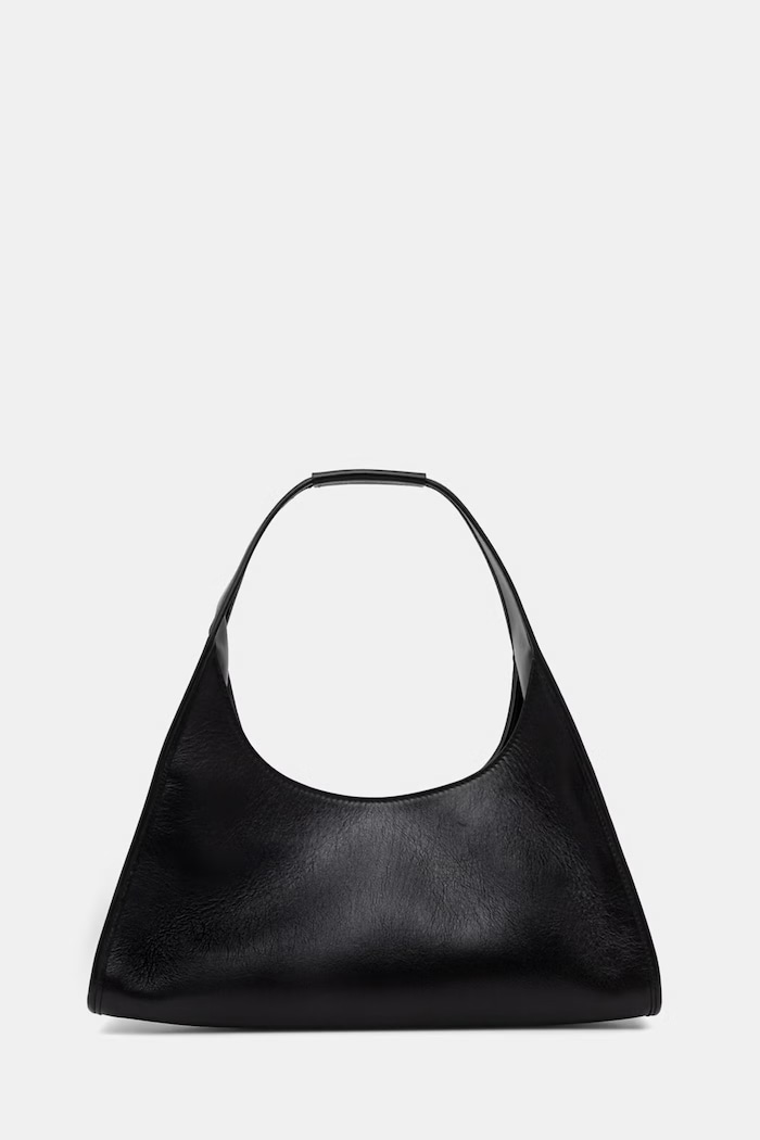 Accesorii Pollini geantă hobo pentru femei, din piele PC4458PP0OQA1 negru