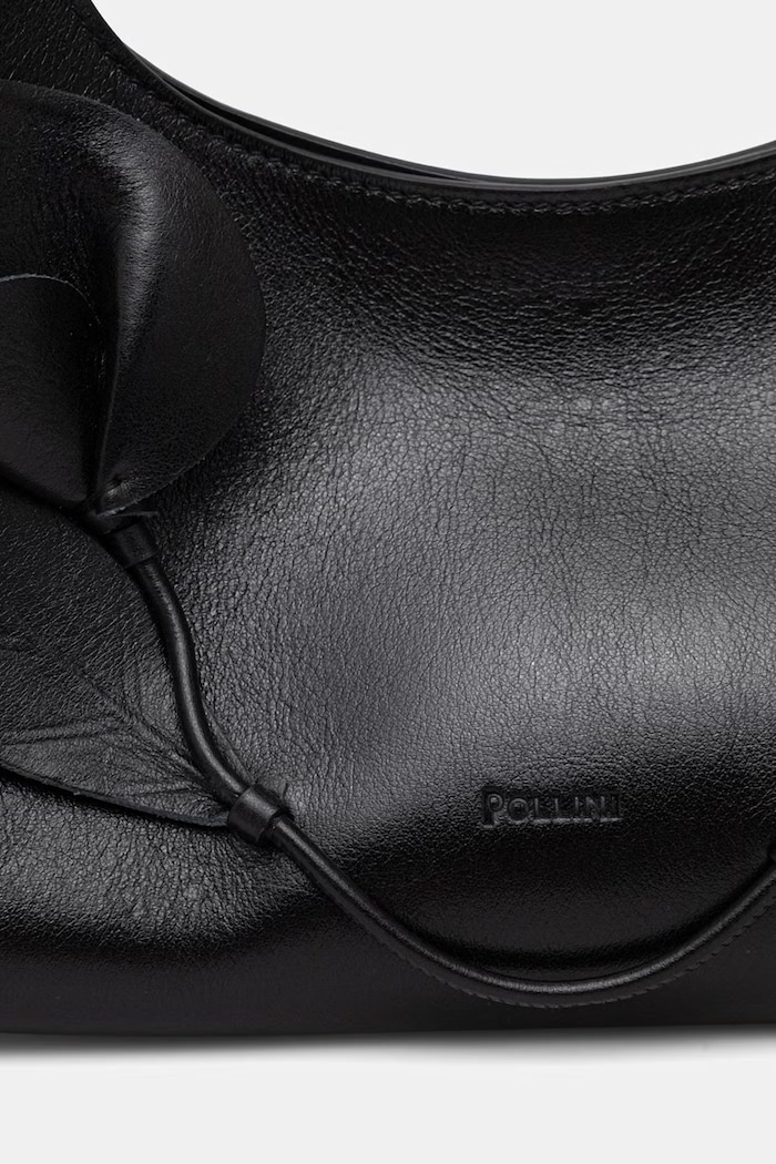 Pollini geantă hobo pentru femei, din piele negru PC4458PP0OQA1