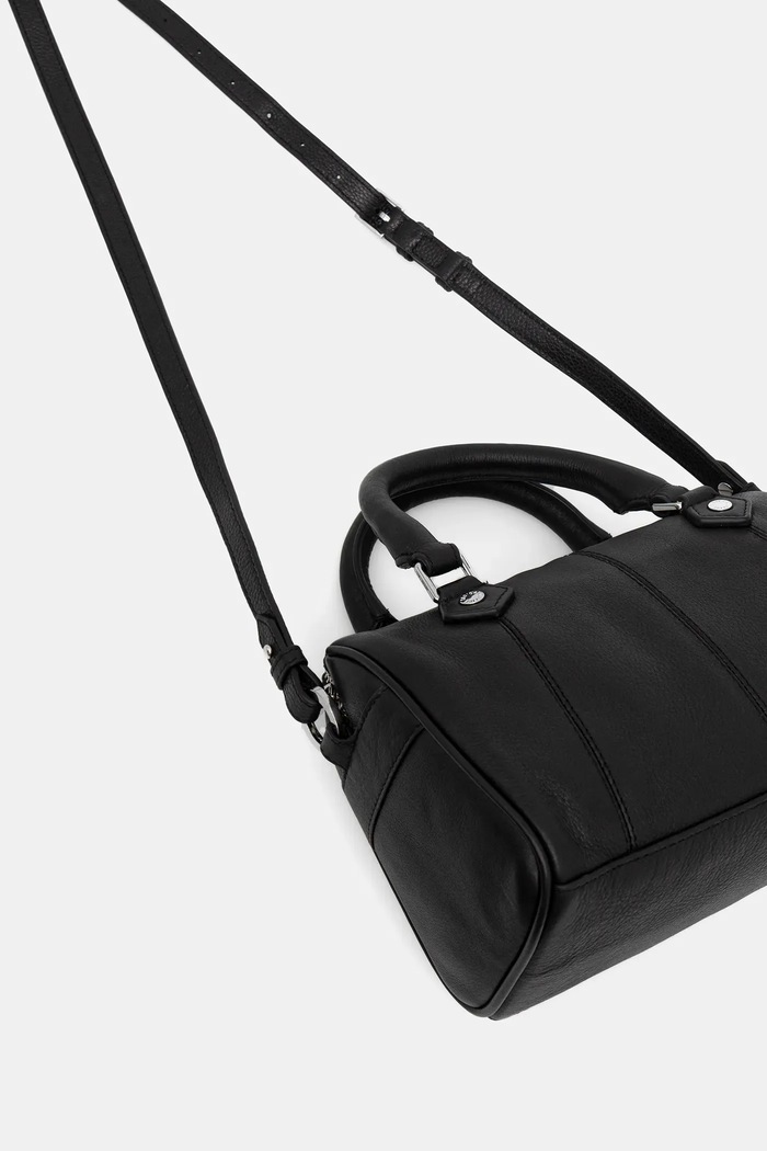 Doplňky Kožená kabelka ZADIG&VOLTAIRE XS SUNNY VIBE GRAINED LEATHER LWBA04202 černá