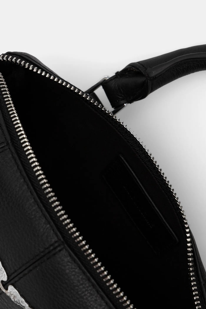 Kožená kabelka ZADIG&VOLTAIRE XS SUNNY VIBE GRAINED LEATHER LWBA04202 černá