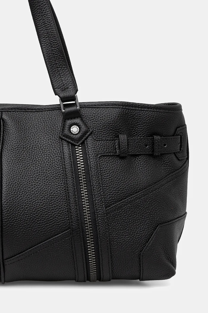Аксесоари Кожена чанта ZADIG&VOLTAIRE SUNNY SHOPPER GRAINED LEATHER LWBA04239 черен