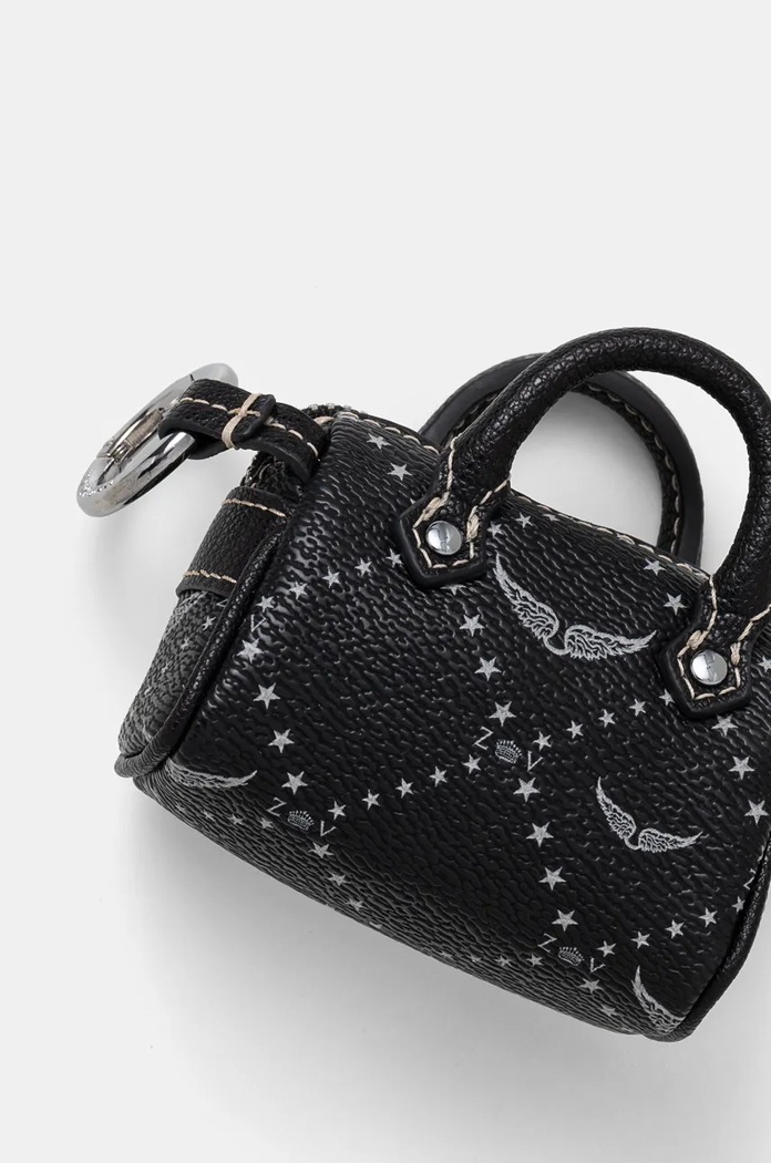 Přívěsek ZADIG&VOLTAIRE SUNNY MICRO KEYRING LWOG02309 černá SS26