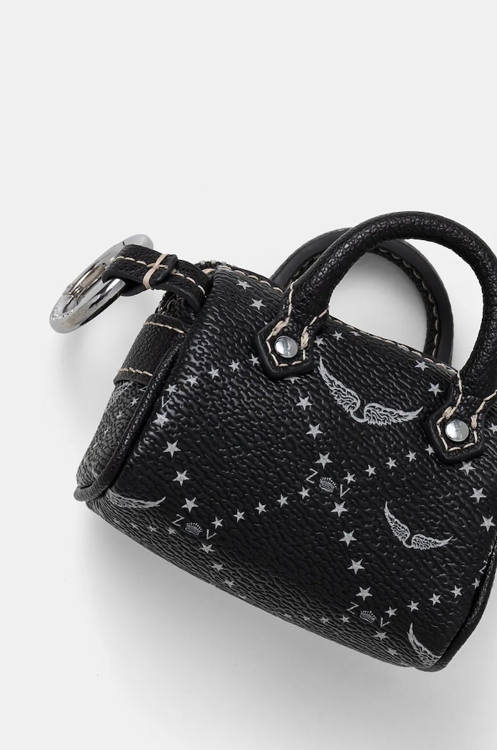 Přívěsek ZADIG&VOLTAIRE SUNNY MICRO KEYRING LWOG02309 černá SS26