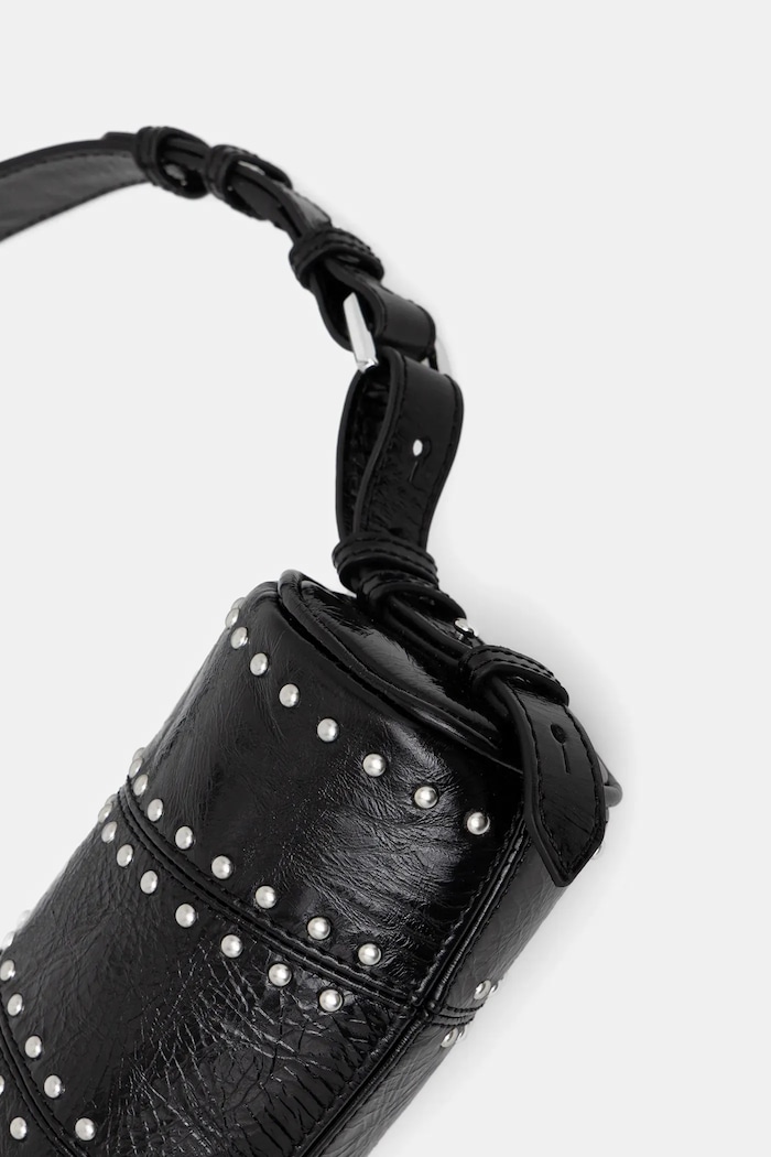 Doplňky Kožená kabelka ZADIG&VOLTAIRE LE ROUDOUDOU STUDS LWBA04177 černá