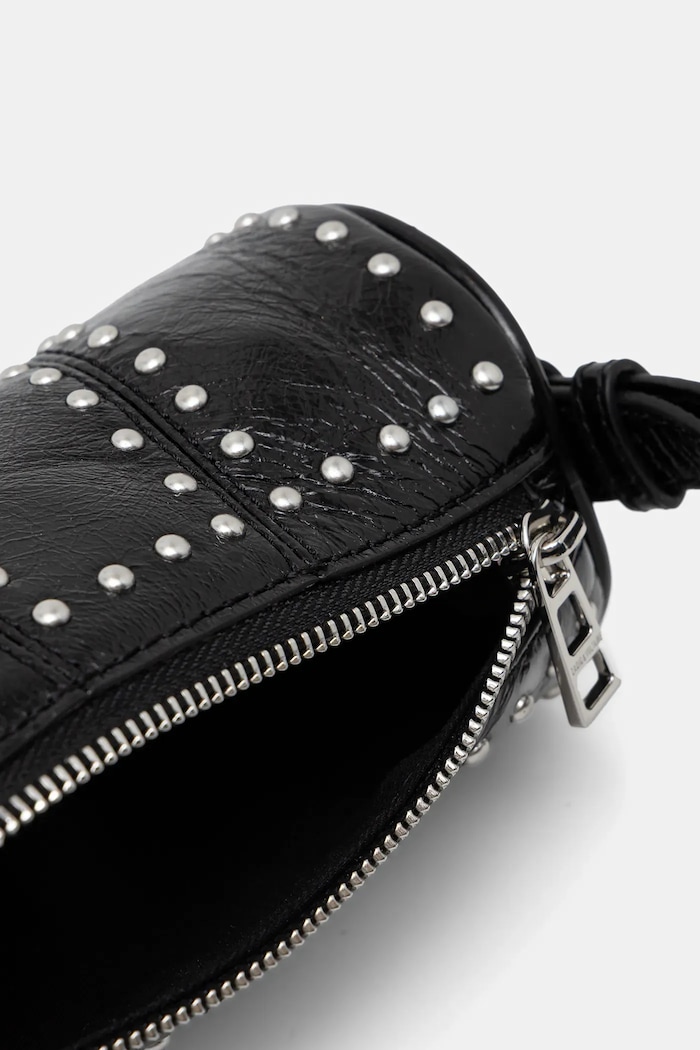 Kožená kabelka ZADIG&VOLTAIRE LE ROUDOUDOU STUDS LWBA04177 černá
